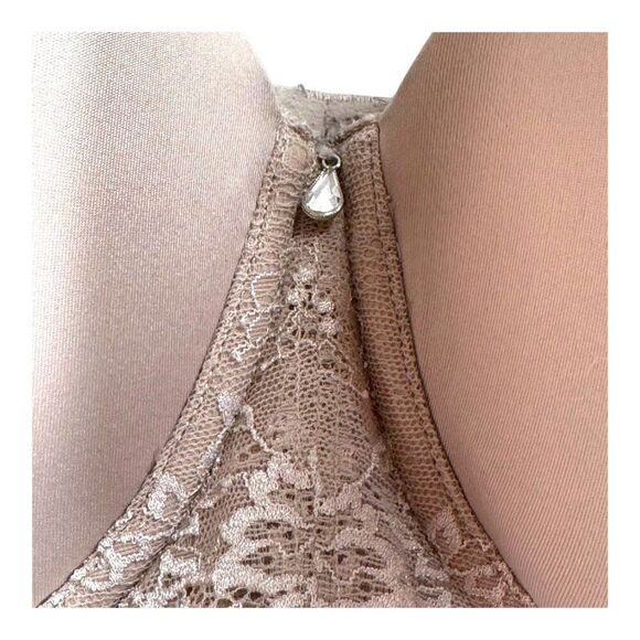 Lace Underwire Bra 46C Beige Torrid Strapless Convertible Push-Up Tan Nude - Picture 2 of 5